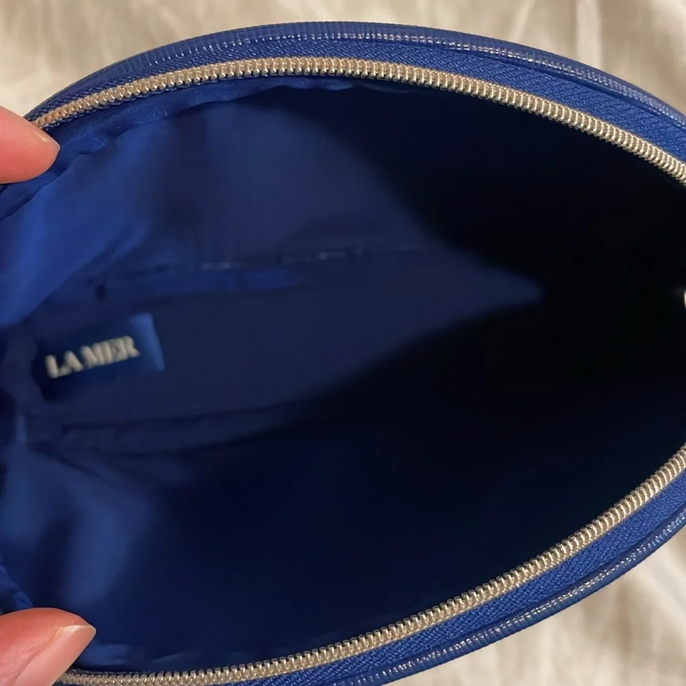 La Mer Metallic Makeup Pouch Clutch